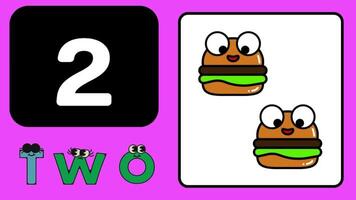 Number animate learning for kids number counting nursery rhymes class Preschool Learning s. video