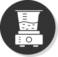 Juicer Glyph Grey Circle Icon vector