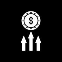 Income Glyph Inverted Icon vector