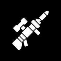 Launcher Glyph Inverted Icon vector