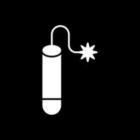 Tnt Glyph Inverted Icon vector