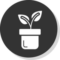 Plants Glyph Grey Circle Icon vector