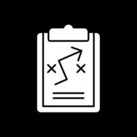 Plan Glyph Inverted Icon vector