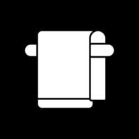 Towel Glyph Inverted Icon vector