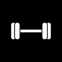 Weightlifting Glyph Inverted Icon vector