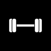 Weightlifting Glyph Inverted Icon vector