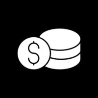 Savings Glyph Inverted Icon vector