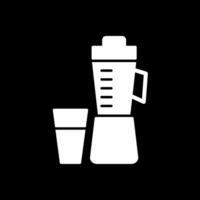 Juicer Glyph Inverted Icon vector