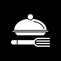 Meal Glyph Inverted Icon vector