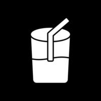 Drink Glyph Inverted Icon vector