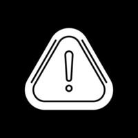 Error Glyph Inverted Icon vector