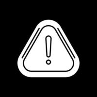 Error Glyph Inverted Icon vector