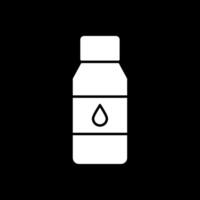 Bottle Glyph Inverted Icon vector