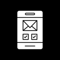 Apps Glyph Inverted Icon vector
