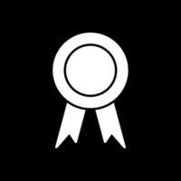 Award Glyph Inverted Icon vector