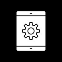 Technology Glyph Inverted Icon vector