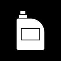 Bleach Glyph Inverted Icon vector