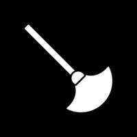 Duster Glyph Inverted Icon vector