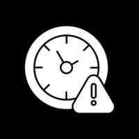 Timeline Glyph Inverted Icon vector