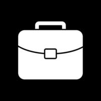 Brief Glyph Inverted Icon vector
