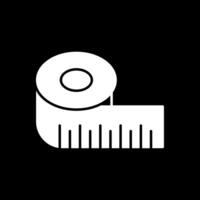 Ruler Glyph Inverted Icon vector