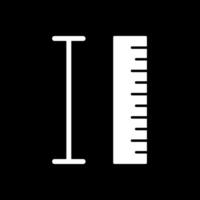 Measurement Glyph Inverted Icon vector