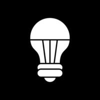 icono de glifo de luz led invertido vector