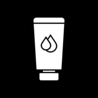 Body Lotion Glyph Inverted Icon vector