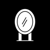 Mirror Glyph Inverted Icon vector