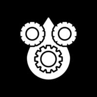 Lubricant Glyph Inverted Icon vector