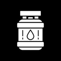 Propane Glyph Inverted Icon vector