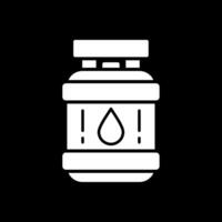 Propane Glyph Inverted Icon vector