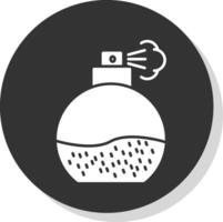 Fragrance Glyph Grey Circle Icon vector