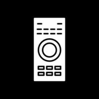 Remote Glyph Inverted Icon vector