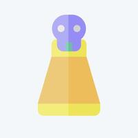 Icon Potion. related to Halloween symbol. flat style. simple design illustration vector