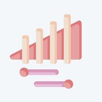 Icon Xylophone. related to Parade symbol. flat style. simple design illustration vector