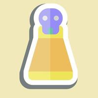 Sticker Potion. related to Halloween symbol. simple design illustration vector