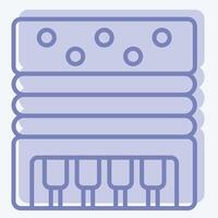 Icon Accordion. related to Parade symbol. two tone style. simple design illustration vector