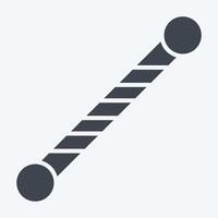 Icon Majorrete. related to Parade symbol. glyph style. simple design illustration vector