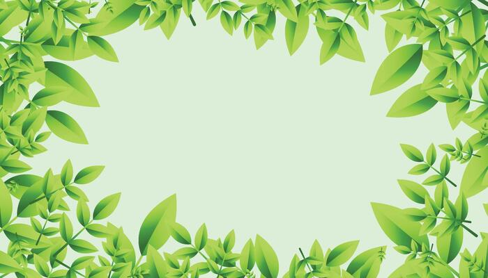 Abstract Geometric modern with Leaf wave Green color background for template, poster, flyer design. illustration