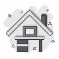 Icon Remote Work. related to Remote Working symbol. comic style. simple design illustration vector