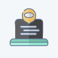 Icon Employee Monitoring. related to Remote Working symbol. doodle style. simple design illustration vector