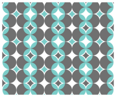 milieu siècle moderne gris et bleu rétro géométrique cercles modèle png