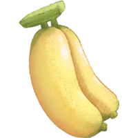 geel banaan zomer fruit png