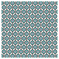 Retro 1970s Mid Century Style Blue And Pink Circles Geometric Seventies Vintage Background Pattern png