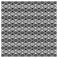 Retro Black and White Daisy Flowers Sixties Style Background Pattern png