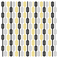 Retro Geometric Black Grey Yellow Seventies Pattern png