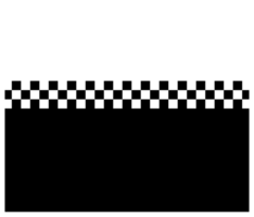 Two Tone Mod Ska 60s Retro Black And White Checked Background Pattern png