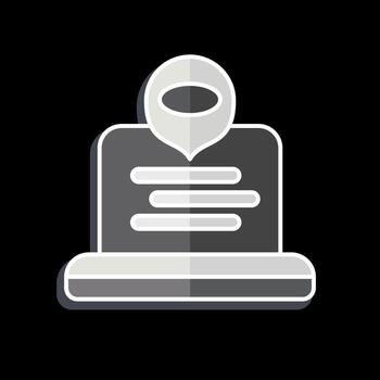 Icon Employee Monitoring. related to Remote Working symbol. glossy style. simple design illustration vector