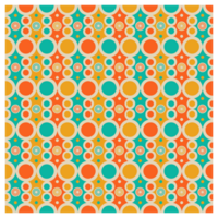 mitten århundrade modern orange gul grön retro cirklar färgrik sjuttiotalet mönster png